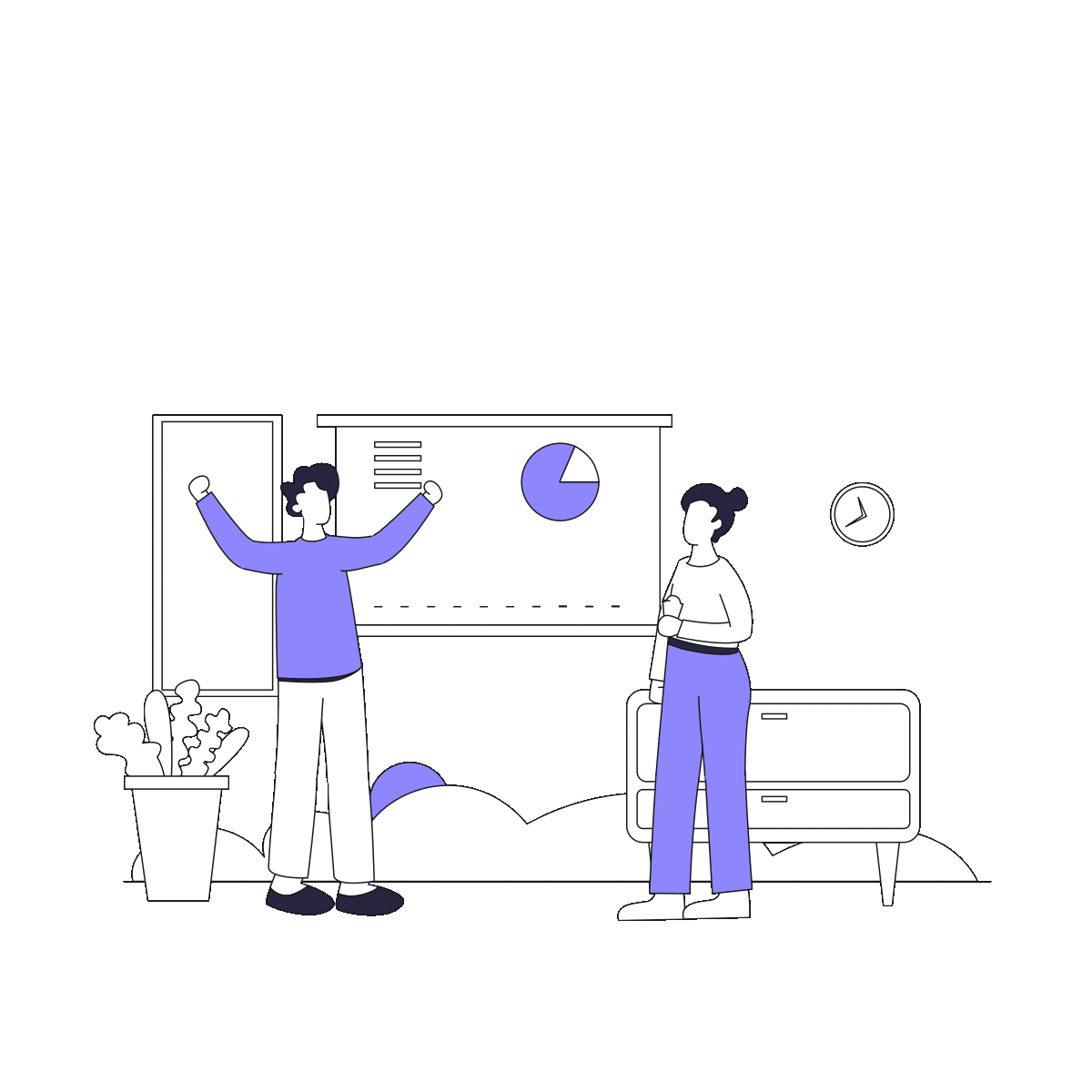 Project planning illustration